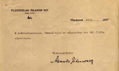 Br�f Flugf�lags �slands