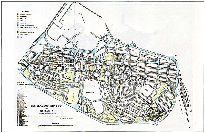 Skipulagsuppdr�ttur af Reykjav�k fr� �rinu 1927
