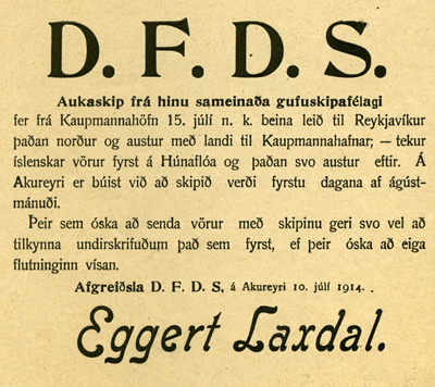 Augl�sing um aukafer� 1914